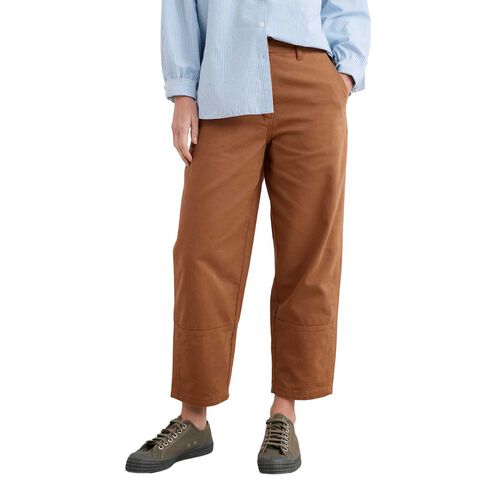 Seasalt Cornwall Painted Forms Trouser Dark Flax